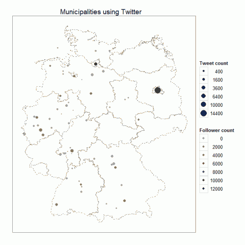 Municipalities using Twitter